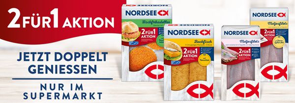 🐟 Nordsee Fisch: 2 für 1 Aktion