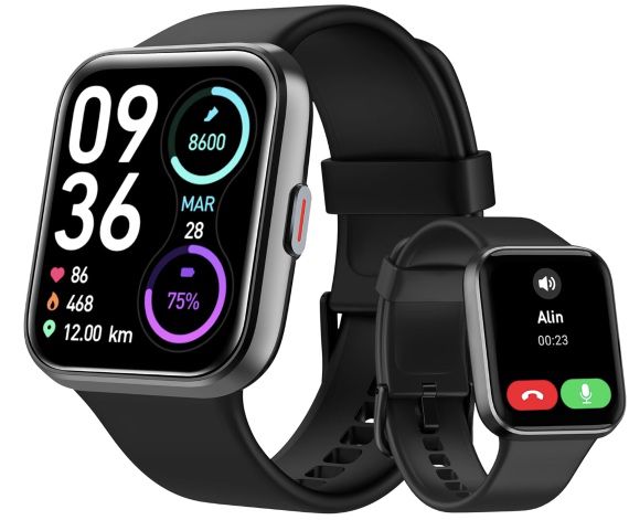 Tensky 1,8″ Smartwatch mit Telefonfunktion für 19,24€ (statt 50€)