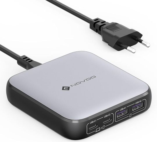 NOVOO 65W USB C / USB Ladegerät mit 4 Ports für 27,19€ (statt 70€)