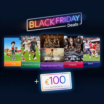 🔥 Sky komplett inkl. UHD, Paramount+ und Netflix für 40€ mtl. + 100€ Wunschgutschein