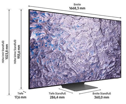 Samsung GQ75QN800C 75 Zoll Neo QLED TV für 2.878,90€ (statt 3.140€)