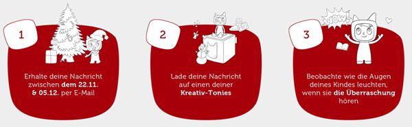 Gratis: Persönliche Nachricht vom Weihnachtsmann auf die Toniebox