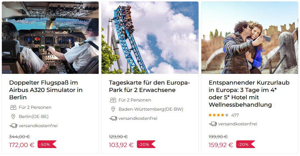 Smartbox: Reisen & Urlaubsaktivitäten bis zu 50% reduziert