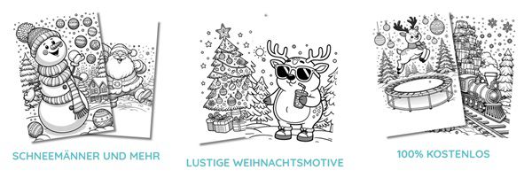 Weihnachtsmalbuch kostenlos herunterladen