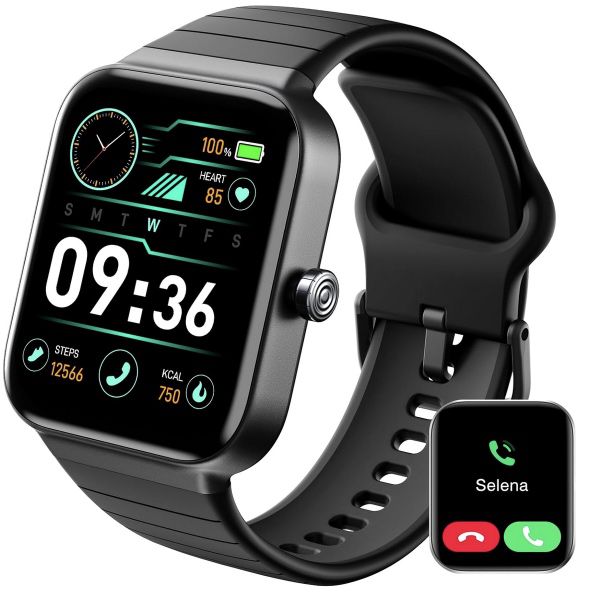IDW15 Smartwatch mit Herzfrequenz- & SpO-Messer für 19,79€ (statt 50€)