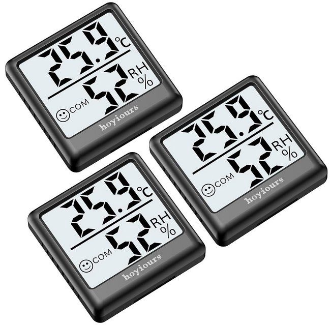 3x hoyiours Digital Innen Thermo  & Hygrometer für 7,14€ (statt 13€)
