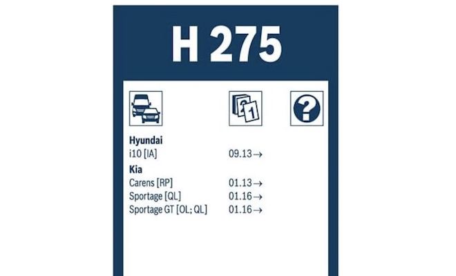 Bosch Scheibenwischer Rear H275 für 6,38€ (statt 9€)