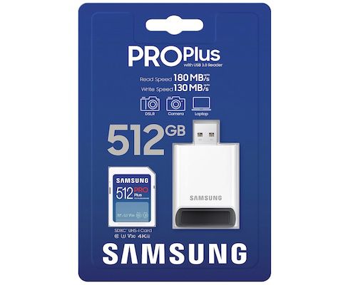Samsung PRO Plus SD Karte mit 512 GB für 39,90€ (statt 63€)