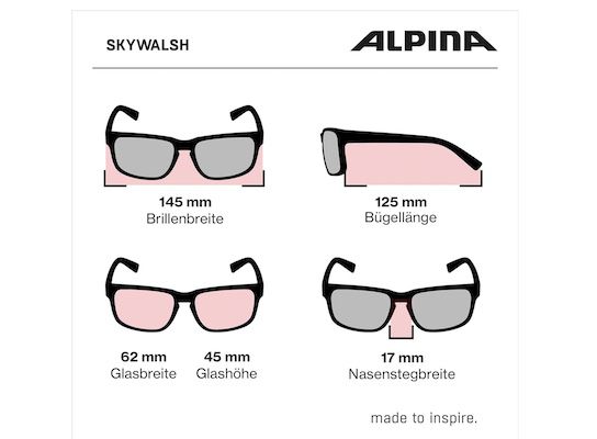 ALPINA SKYWALSH Sport  & Fahrradbrille für 43,99€ (statt 74€)