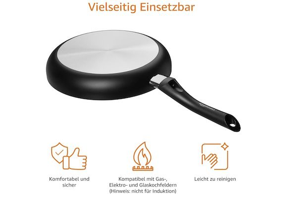 Amazon Basics   8 teiliges Kochgeschirr für 44€ (statt 60€)