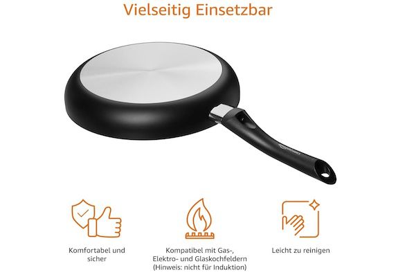 Amazon Basics   8 teiliges Kochgeschirr für 37,86€ (statt 60€)