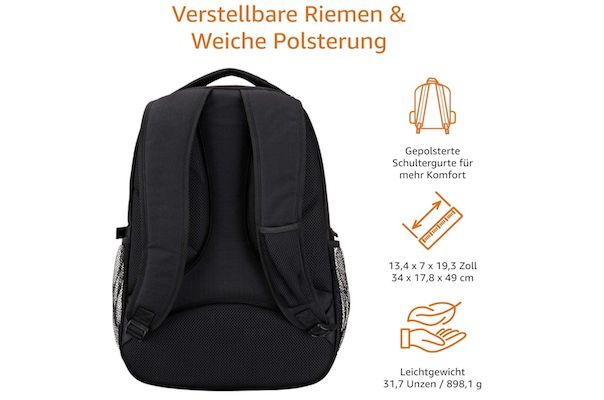 Amazon Basics Laptop Rucksack mit 37L für 34,80€ (statt 51€)