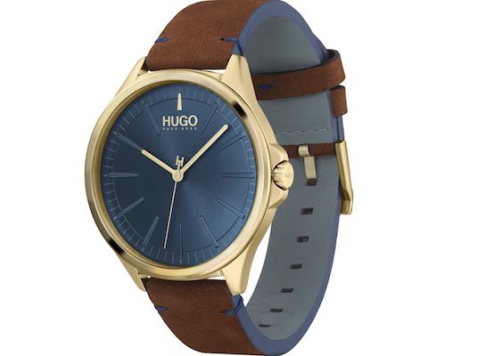 HUGO 1530134 Quarzuhr mit Lederarmband für 67,99€ (statt 132€)