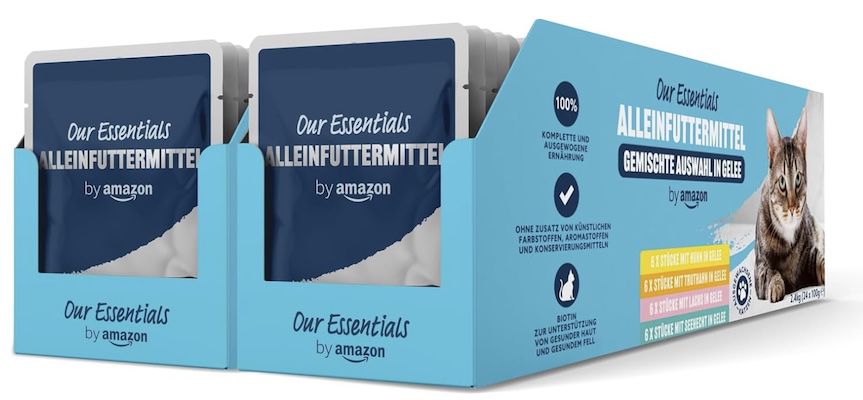 48x 100g By Amazon Katzen Alleinfuttermittel für 13,29€ (statt 16€)