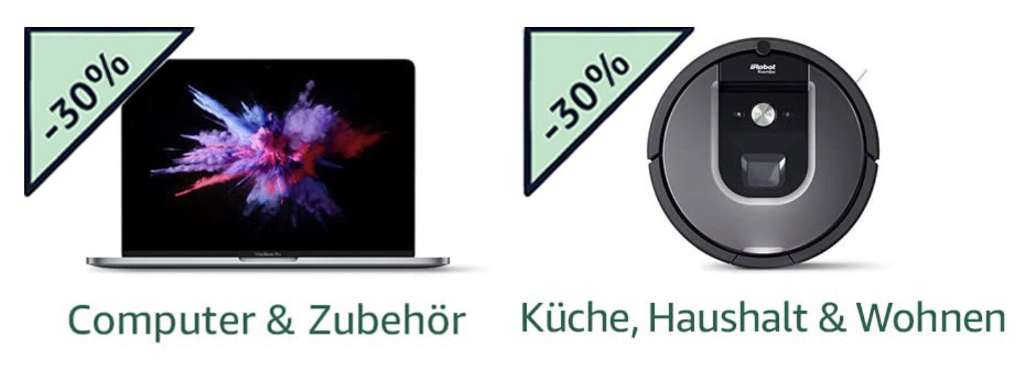 30% Rabatt auf ausgewählte Amazon Produkte im Retourenkauf