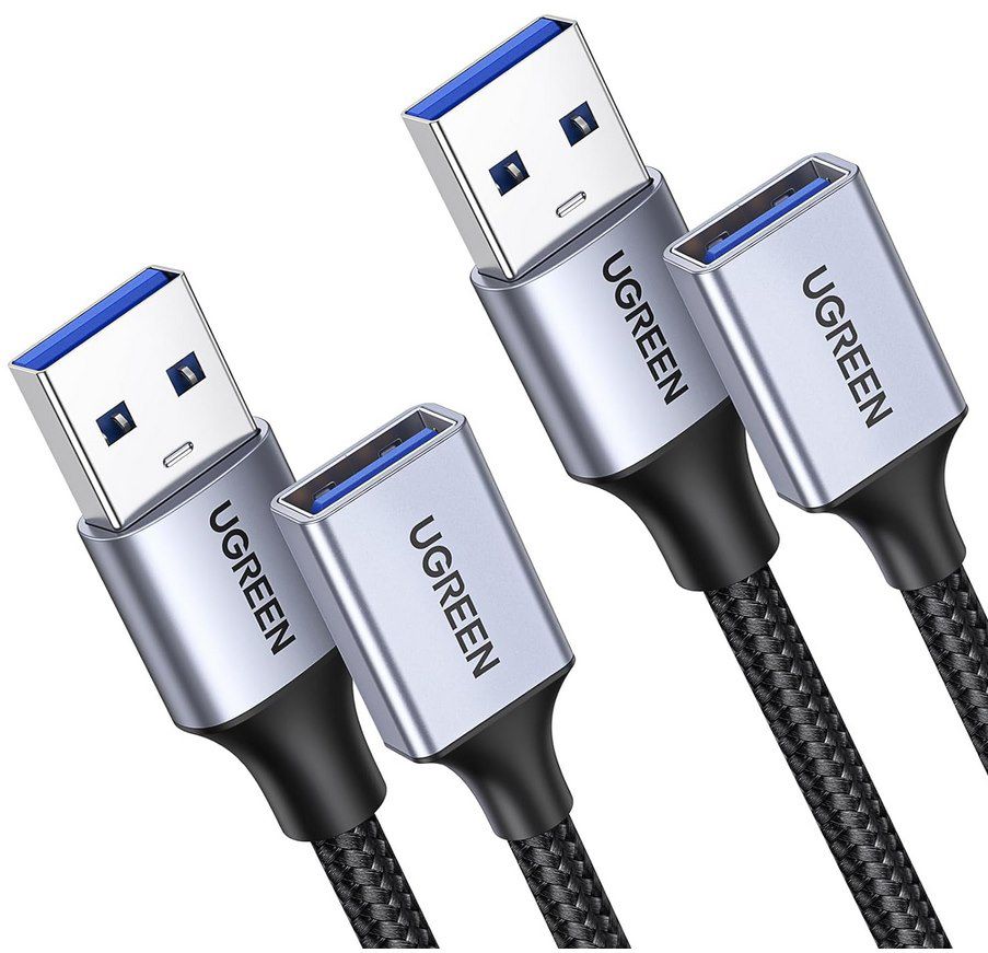 2x UGREEN USB 3.0 Verlängerung (2m) für 9€ (statt 13€)