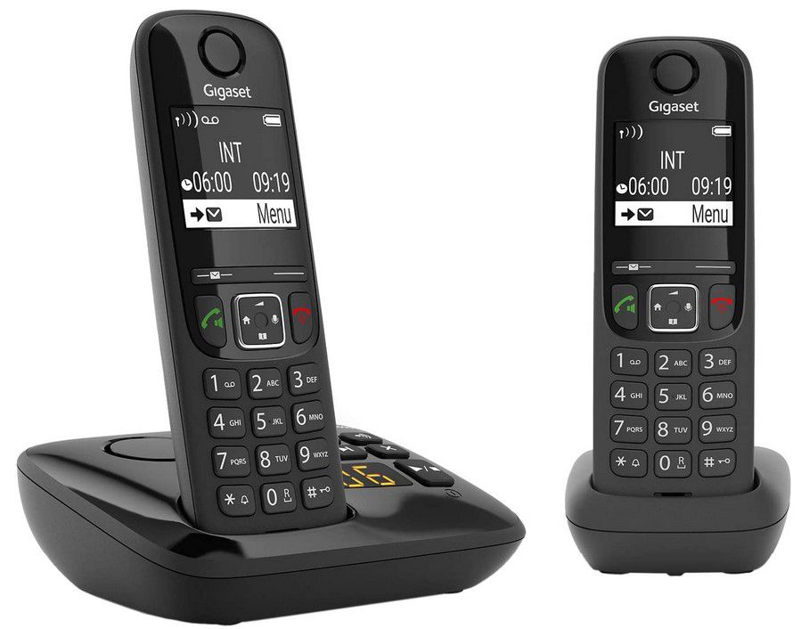 Gigaset AS690A Duo Schnurlos DECT Telefone mit Anrufbeantworter für 49,99€ (statt 65€)
