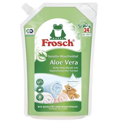 4x 1,8 L Frosch Aloe Vera Sensitiv Waschmittel Gel für 12,64€ (statt 19€)