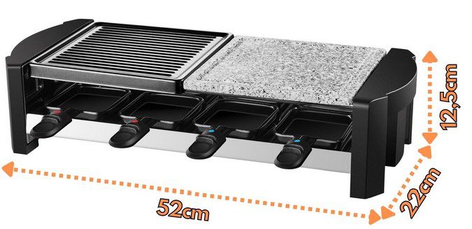 Steinborg SB 2140 Raclette Grill bis 8 Personen für 34,90€ (statt 50€)