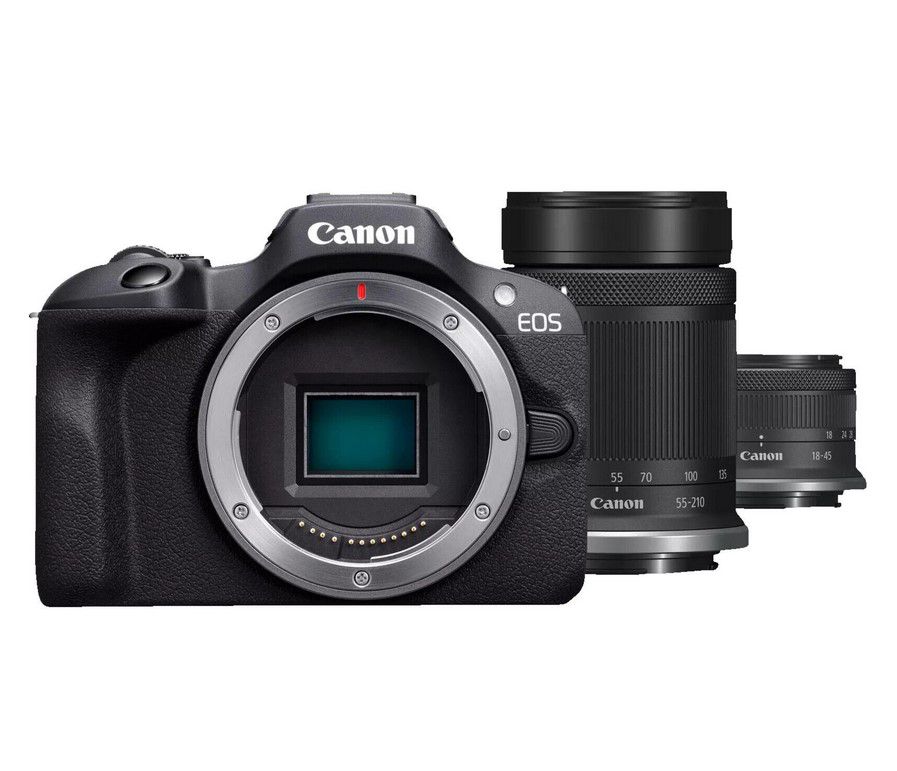 CANON EOS R100 Kit Systemkamera (18-45mm 55-200mm) für 599€ (statt 717€)