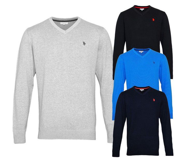 U.S.Polo Assn. Herren Strick V Neck Pullover für 39,95€ (statt 48€)