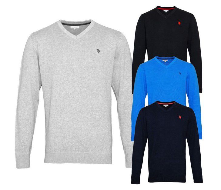 U.S.Polo Assn. Herren Strick V Neck Pullover für 27,99€ (statt 48€)