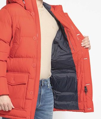 Tommy Hilfiger Steppjacke in Rot für 174,94€ (statt 257€)