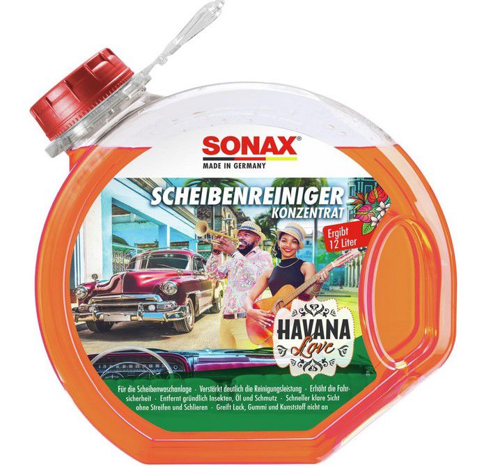 4 x Sonax Havana Love Scheibenreiniger Konzentrat je 3L für 12,30€ (statt 36€)