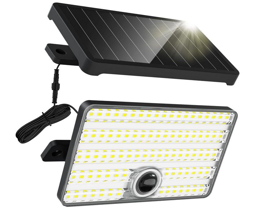 FloWood Solar Flutlicht mit Bewegungsmelder für 12,99€ (statt 18€)