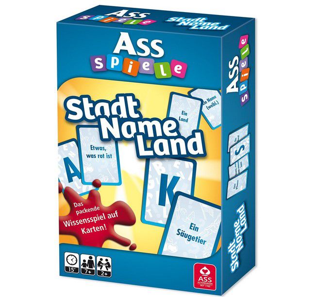 ASS Stadt, Name, Land Kar­ten­spiel für 3,99€ (statt 9€)