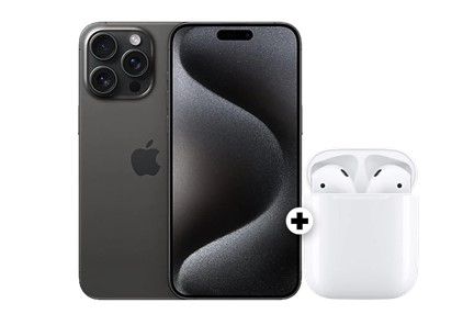 Apple iPhone 15 Pro Max für 222€ + AirPods 2. Gen + Telekom Allnet 40GB 69,95€ mtl.