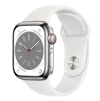 Apple Watch Series 8 (LTE, 41mm) Edelstahl Smartwatch für 485,95€ (statt 543€)