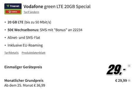 🔥 Samsung Galaxy Flip5 + Vodafone Allnet 20GB für 29,99€ mtl. + 50€ Bonus