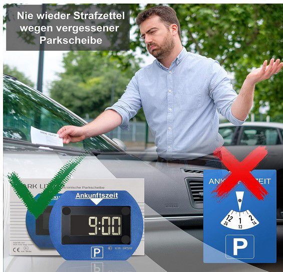 Rabatte bei Needit: Elektrische Parkuhren und Bliterwarner mit