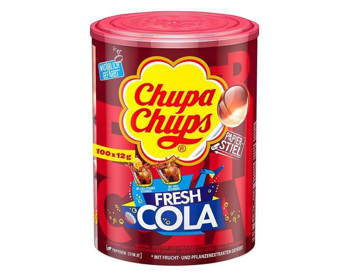 100x Chupa Chups Fresh Cola Lollis ab 11,60€ (statt 17€)