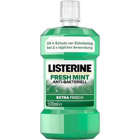 Listerine Fresh Mint, antibakterielle Mundspülung, 500ml ab 3€ (statt 4€)