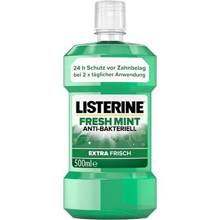 Listerine Fresh Mint, antibakterielle Mundspülung, 500ml ab 2,62€ (statt 4€)