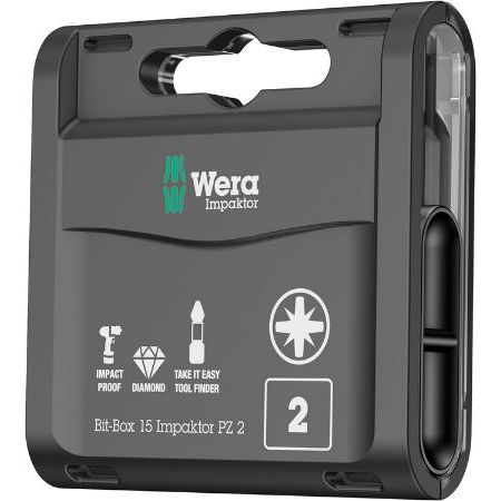 Wera Impaktor 15 x PZ 2 Box, Bit Sortiment für 11,99€ (statt 27€)