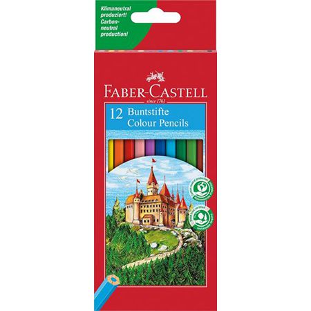 12er Pack Faber Castell Castle Buntstifte, Hexagonal für 1,79€ (statt 4€)