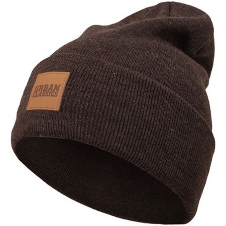 Urban Classics Leather Patch Long Beanie in 4 Farben für je 6,50€ (statt 10€)