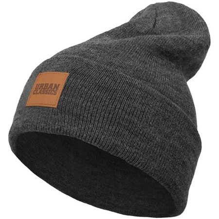 Urban Classics Leather Patch Long Beanie in 4 Farben für je 6,50€ (statt 10€)