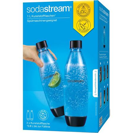 2er Pack SodaStream DuoPack Fuse 1 Liter PET Flaschen für 11,50€ (statt 17€)