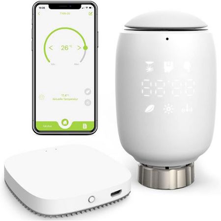 Newentor Smartes Heizkörperthermostat mit Zigbee Hub für 22,49€ (statt 50€)