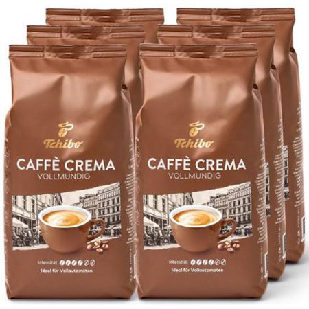 Tchibo: 15% Rabatt auf fast alles – Auch Kaffee! – z.B. 6x1Kg Crema für 72,62€ (statt 90€)