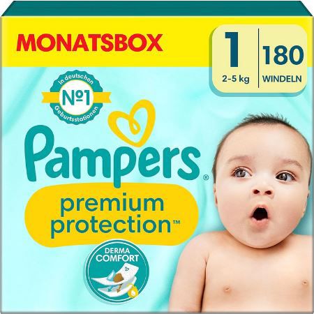 Amazon: 15% Rabatt auf Pampers Premium Protection Windeln