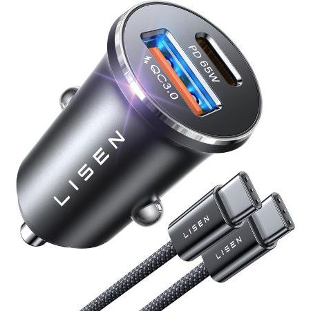 Lisen USB C & USB A KFZ Ladegerät mit Schnellladefunktion für 7,91€ (statt 36€)