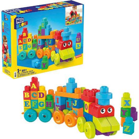 MEGA Bloks ABC Lernzug mit 60 Bausteinen für 13,99€ (statt 21€)