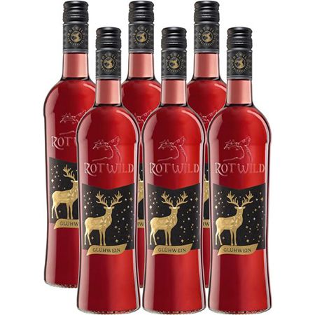 6 Flaschen Rotwild Glühwein Rosé, 0,75L für 13,49€ (statt 24€)