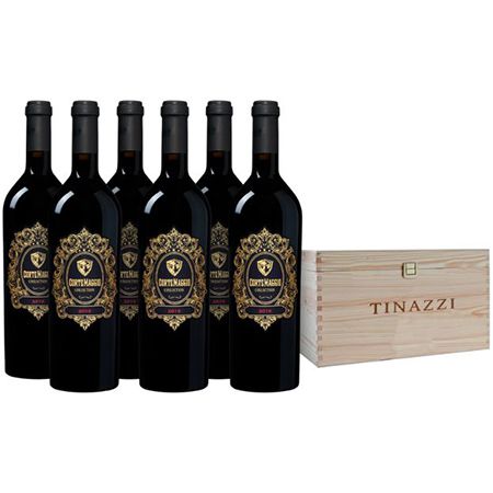 6 Flaschen CorteMaggio Collection Rotwein in Holzkiste für 44,99€ (statt 75€)