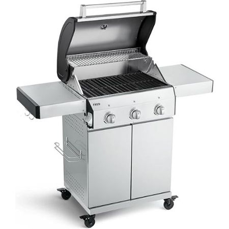 Burnhard Fred Basic 3 Brenner Gasgrill inkl. Gusseisen Grillrost für 479,20€ (statt 599€)